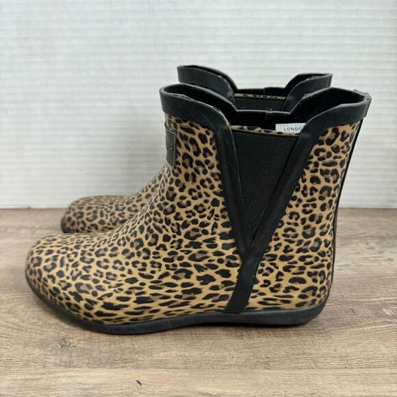 NWOT London Fog Women’s Rain Boot Size 7, Cheetah Print. - Picture 6 of 10